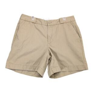 Vintage Y2K GAP Khaki Cotton Chino Shorts Women's 8 Tall 30x5.5" Preppy Classic